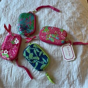 Lilly Pulitzer Colorful Floral Wristlet Set